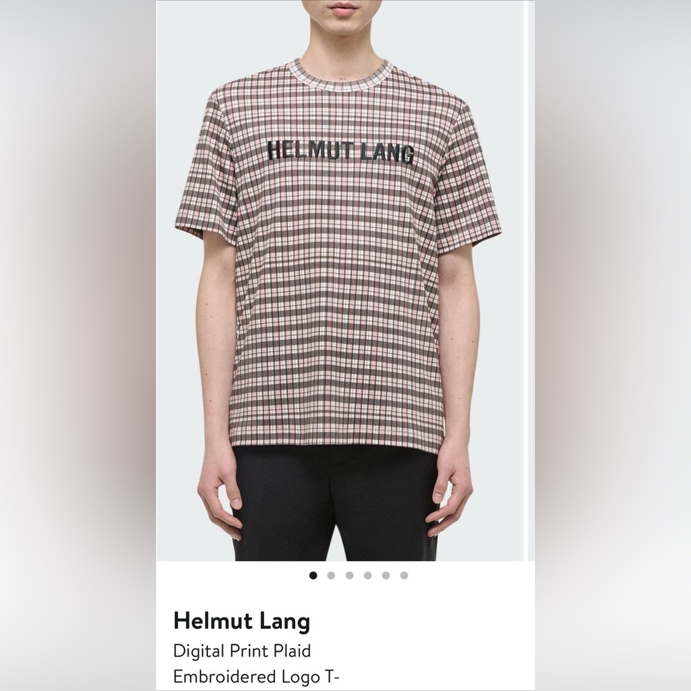 COPY - Helmut Lang Plaid T-Shirt